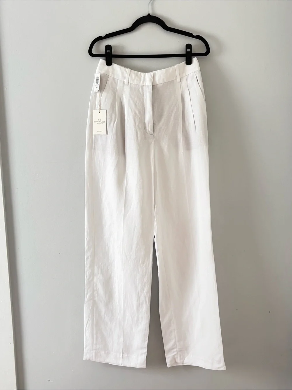 Aritzia NWT The Effortless Pant CruiseLinen Trouser Tailored Relaxed High-Rise